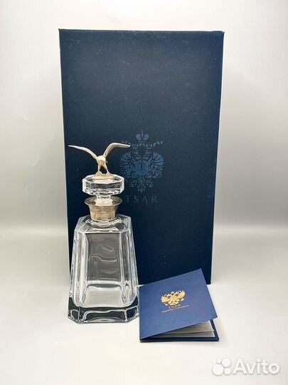 Штоф Орел Tsar хрусталь серебро
