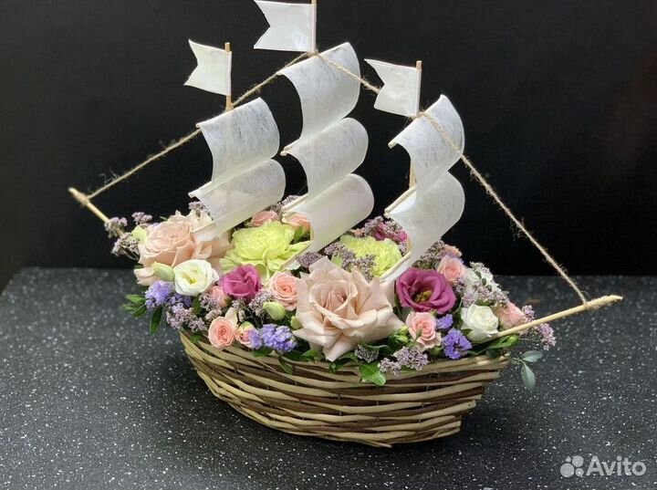 Пышный букет цветов