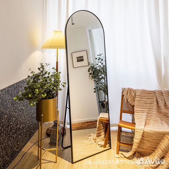 Напольное и настенное плотное зеркало-арка