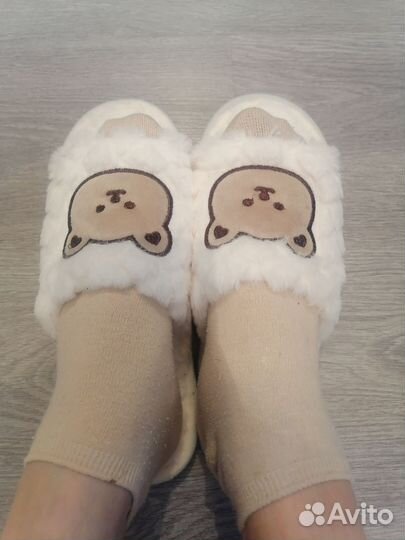 Тапочки мишка