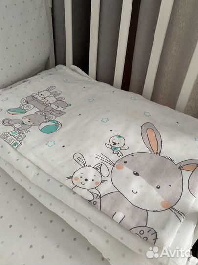 Белье постельное+бортики