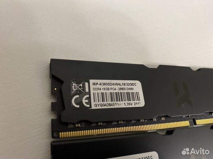 64Gb 3600Mhz Goodram irdm Pro Deep Black