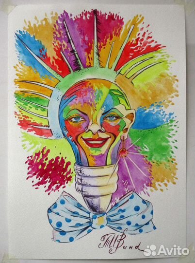 Иллюстрация акварелью 