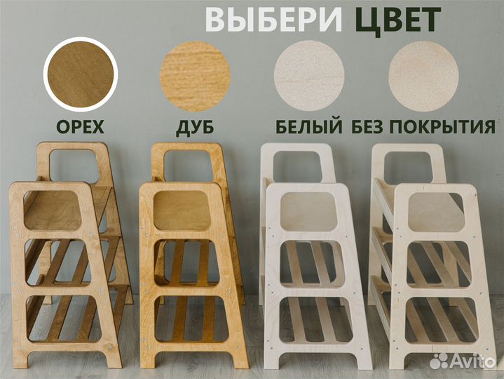 Обувница открытая для обуви, Цвета Орех, сканди