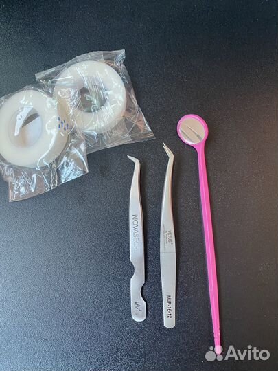 Пинцеты для наращивая ресниц(набор для лешмейкера)