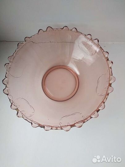 Ваза салатник СССР стекло карамельное