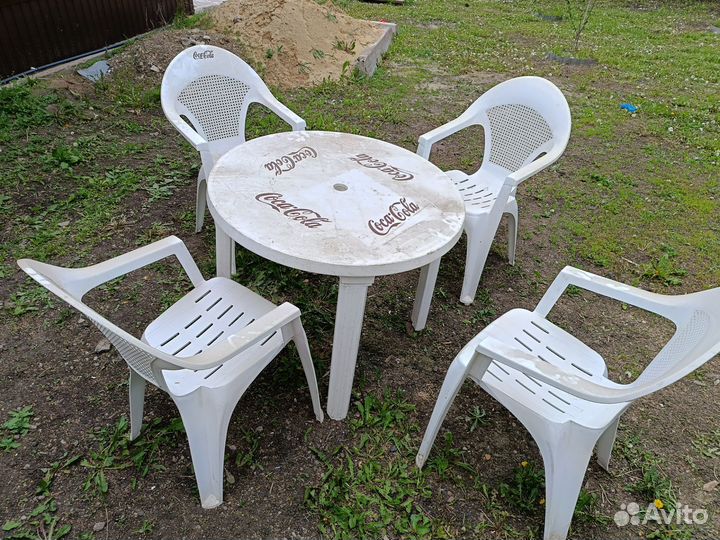 Стол со стульями бу