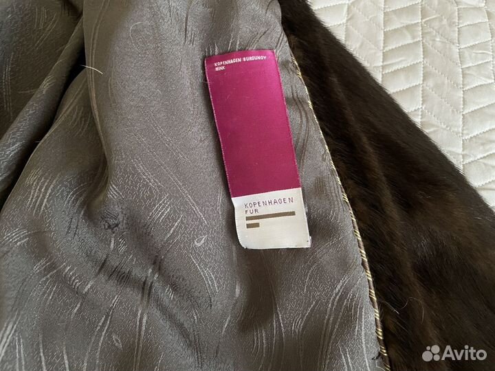 Шуба норковая с капюшоном 42