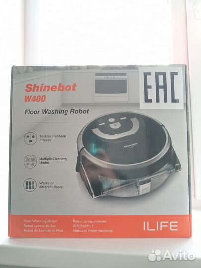 Робот-полотер iLife Shinebot W400 RUS черный