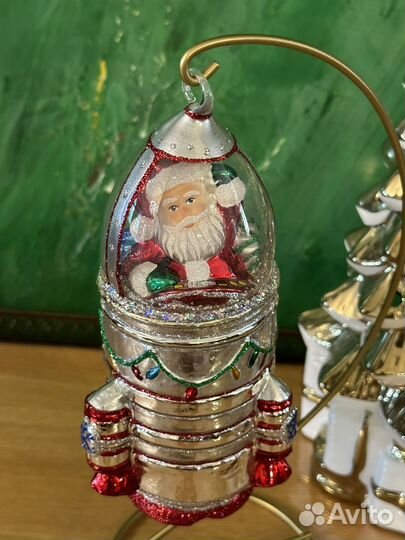 Елочные игрушки стекло польша Komozja