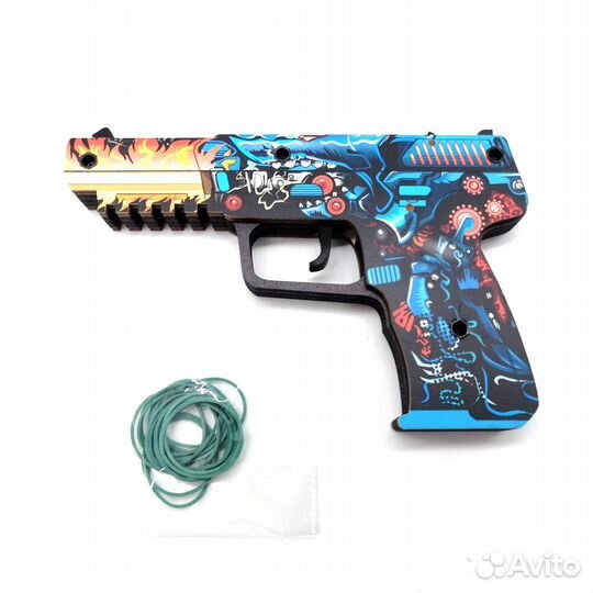 Деревянный пистолет Файв Севен Кибер-Акула Mod.2