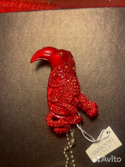 Эксклюзивная брошь Swarowski птица