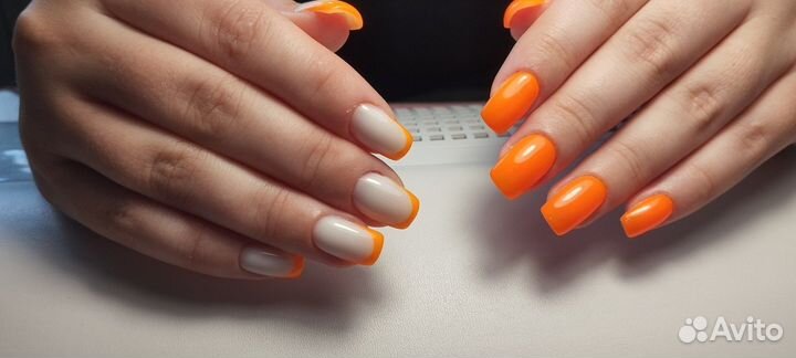 Маникюр наращивание ногтей
