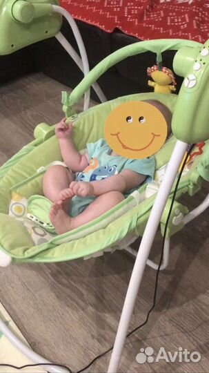 Электронные качели+шезлонг Babyton