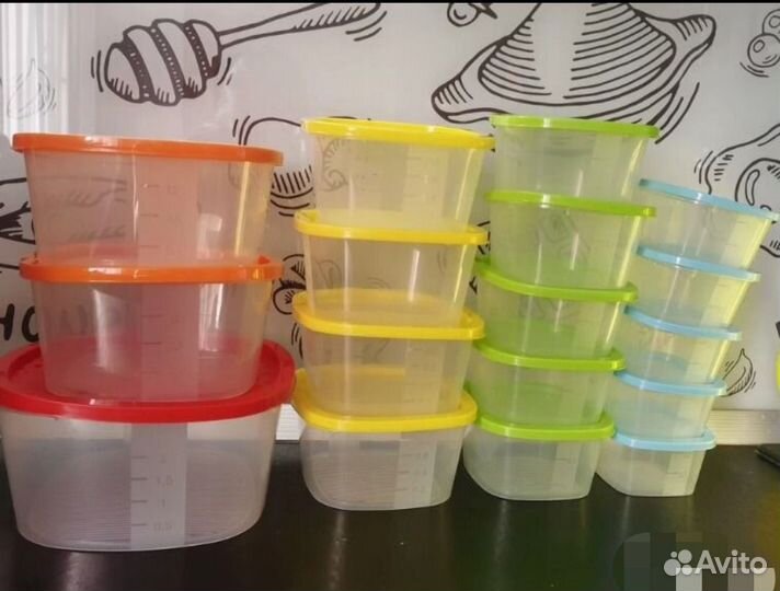 Контейнеры пищевые набор для свч и заморозки