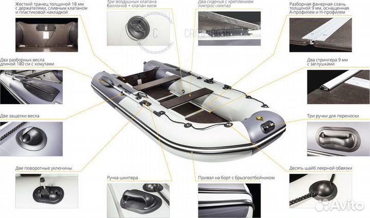 Лодка ривьера компакт 3600 ск 