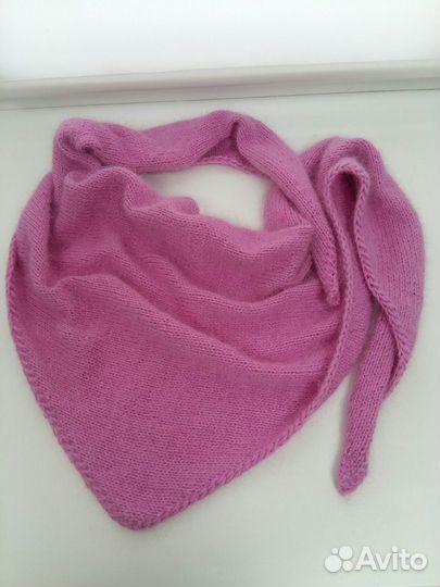 Шапка бини из пуха норки снуд бактус