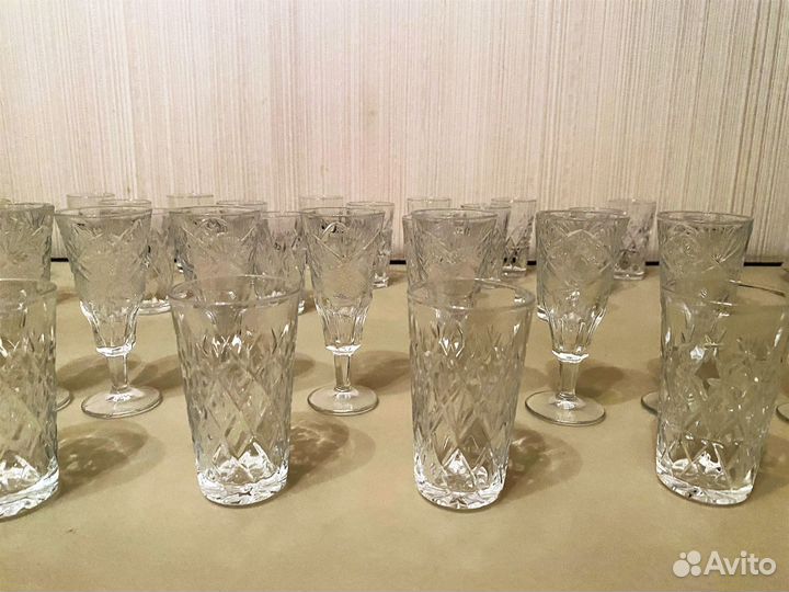 Рюмки стопки хрустальные