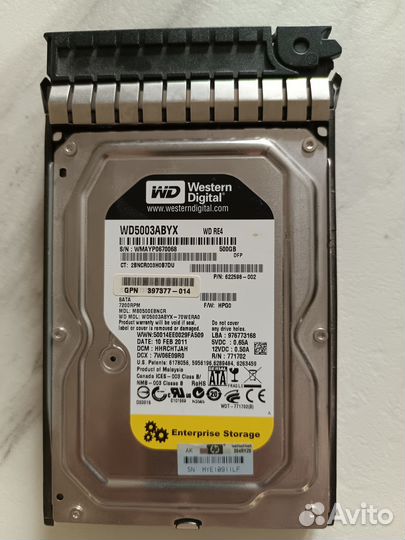 Жесткий диск 459319-001 HP 500Gb SATA 7.2K 3.5