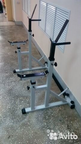 Стойки для упражнений со штангой цвет сеый