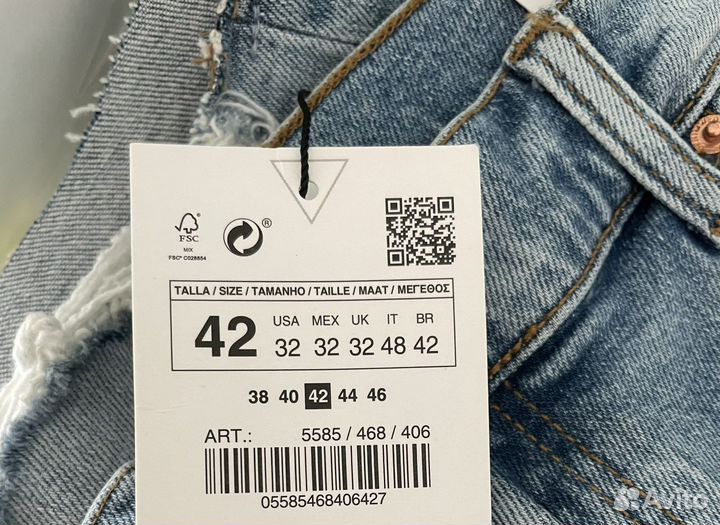 Шорты zara новые мужские джинсовые