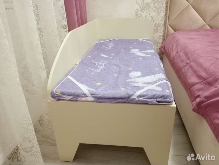 Детская прикроватная кровать с ортопедическим матр
