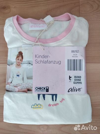 Пижама для девочки 86 92
