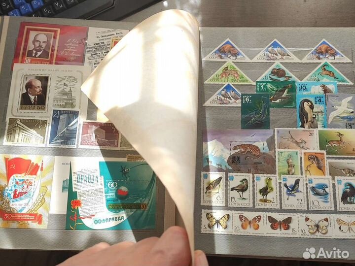 Марки не гашеные без печатей