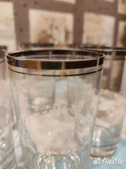 Стаканы богемское стекло СССР