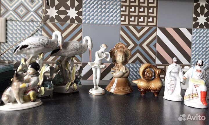 Статуэтки СССР фарфор и керамика