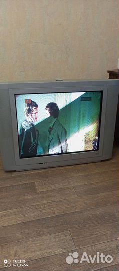 Телевизор с philips, с ЭЛТ плоским экраном