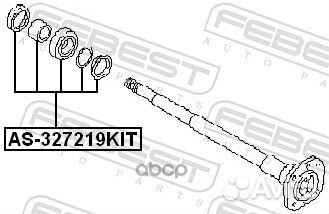 К-т подшипника ступ.зад. Nissan Vanette all 86-90