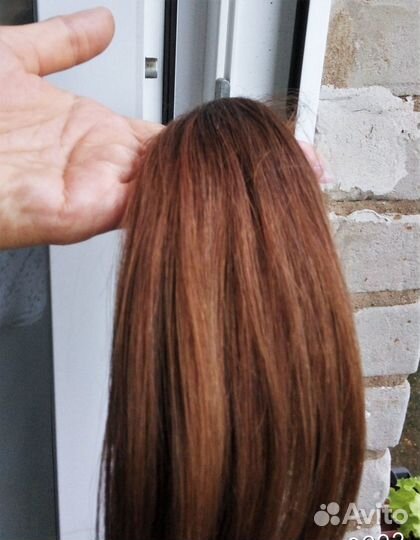Волосы натуральные 30 см 100 прядей д/ наращивания