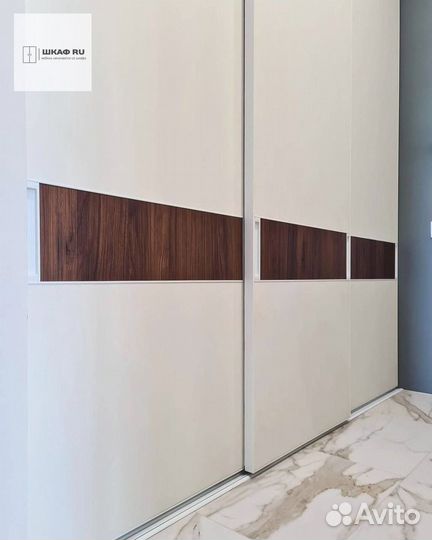 Шкаф распашной с фрезерованными фасадами