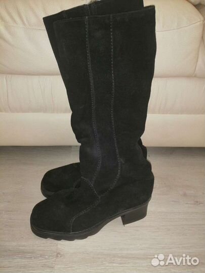 Сапоги женские, натуральная замша, фирмы Марко