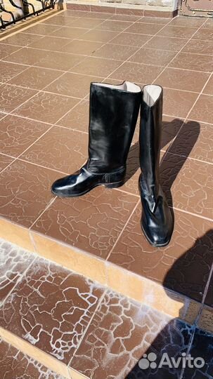 Сапоги хромовые офицерские СССР, инд. пошив