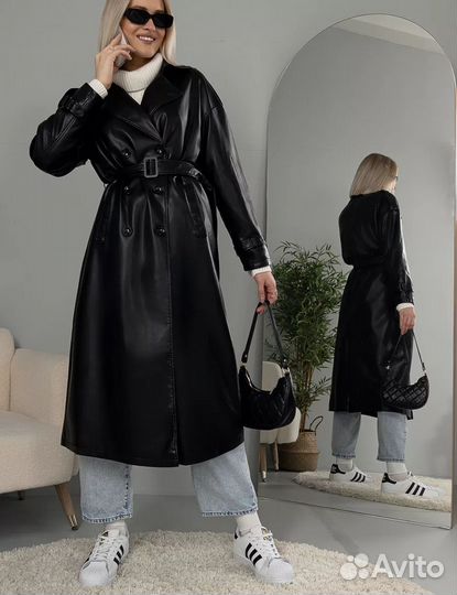 Плащ женский экокожа 48-50