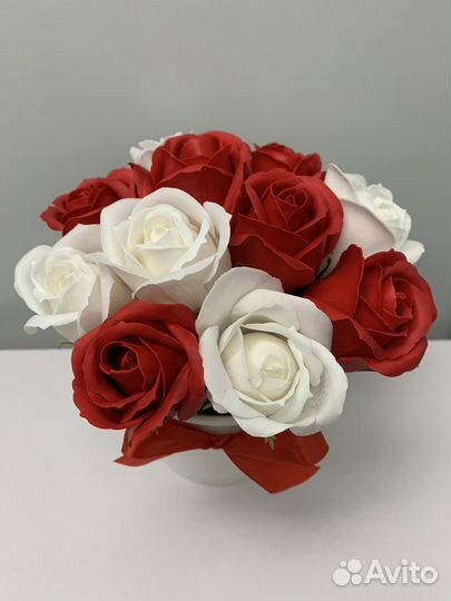 Букеты из мыльных роз
