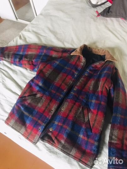 Зимняя куртка шерпа двухстороняя. 128-134