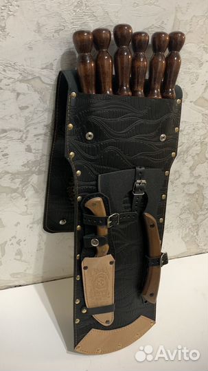 Ножи складные карманные, шашлычный набор