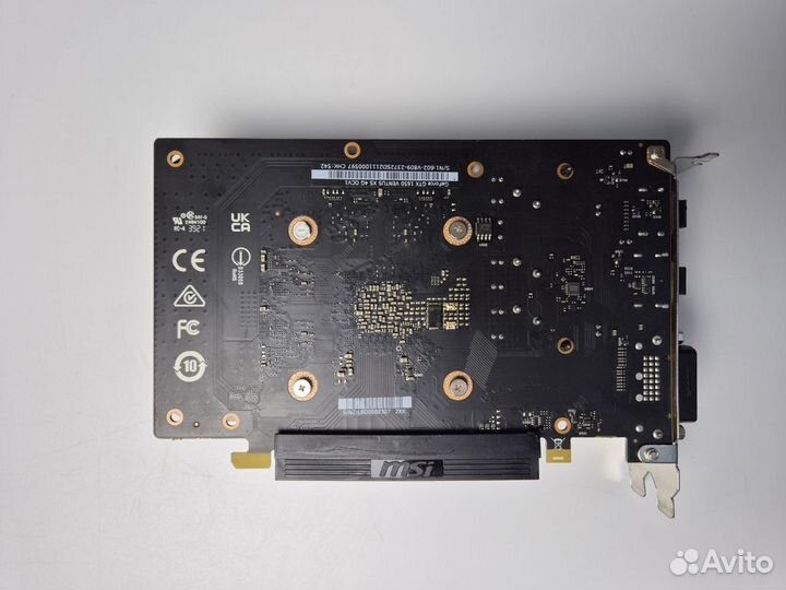MSI GTX 1650 4Gb Пломба/Коробка