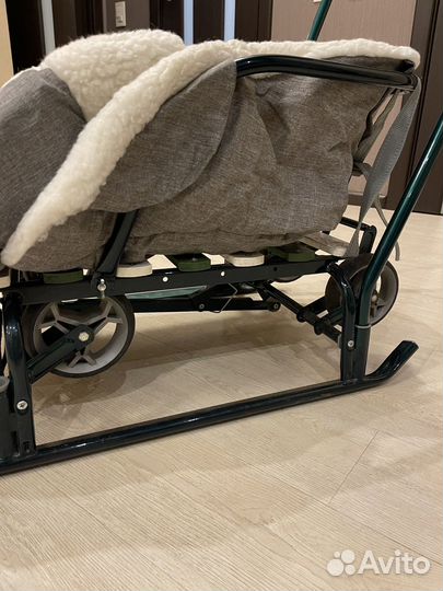 Санки с выдвижными колесами Тимка 6