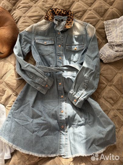 Платье для девочки джинсовое