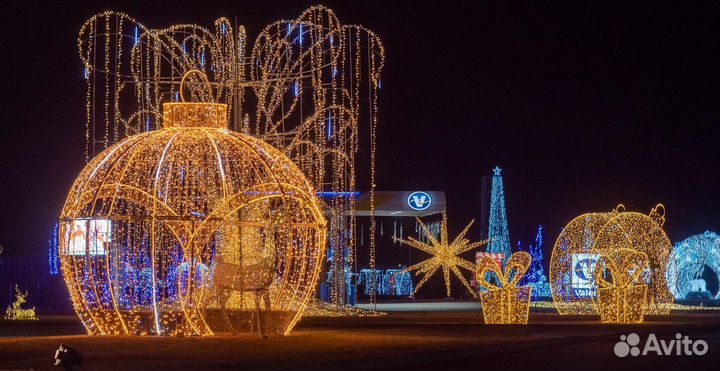 Светящиеся фигуры и светодиодные декорации