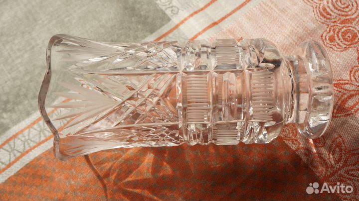 Ваза на ножке хрусталь СССР