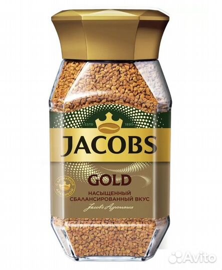 Кофе растворимый Jacobs Gold сублимированный, 190