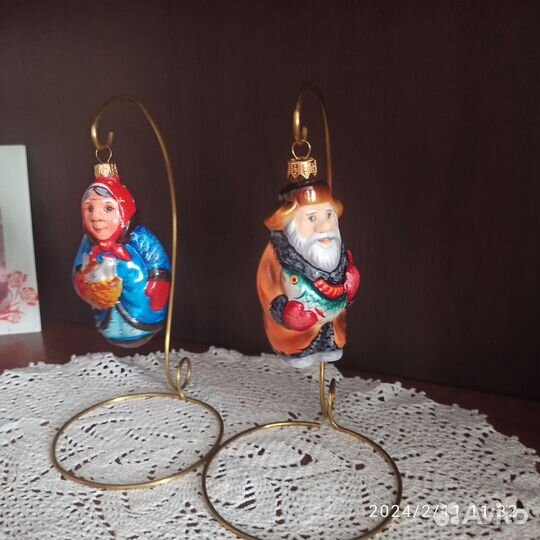 Елочные игрушки ариель новые