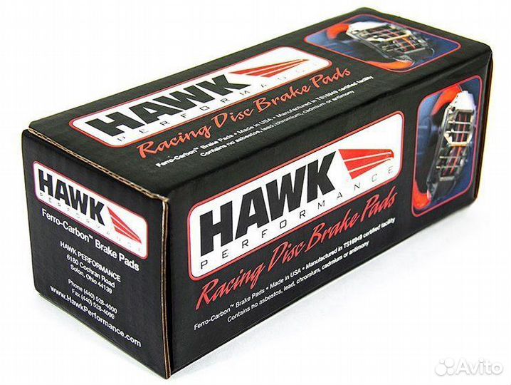 Колодки тормозные HB716N.710 hawk HP Plus для AP R