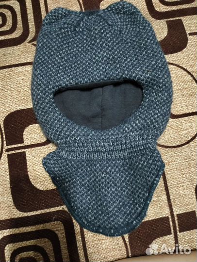 Шапка шлем для мальчика 46 48