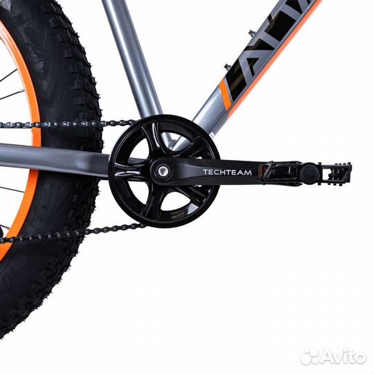 Велосипед TechTeam Attack 26*15 Fat оранжевый